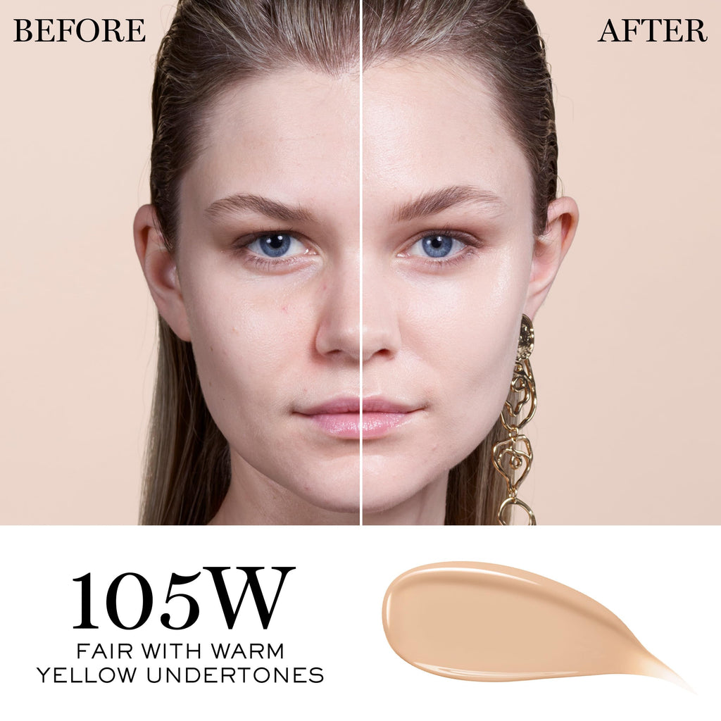 Lancôme Teint Idole Ultra Wear Care & Glow Foundation SPF 27 – Hydrating, Buildable Coverage (105W)