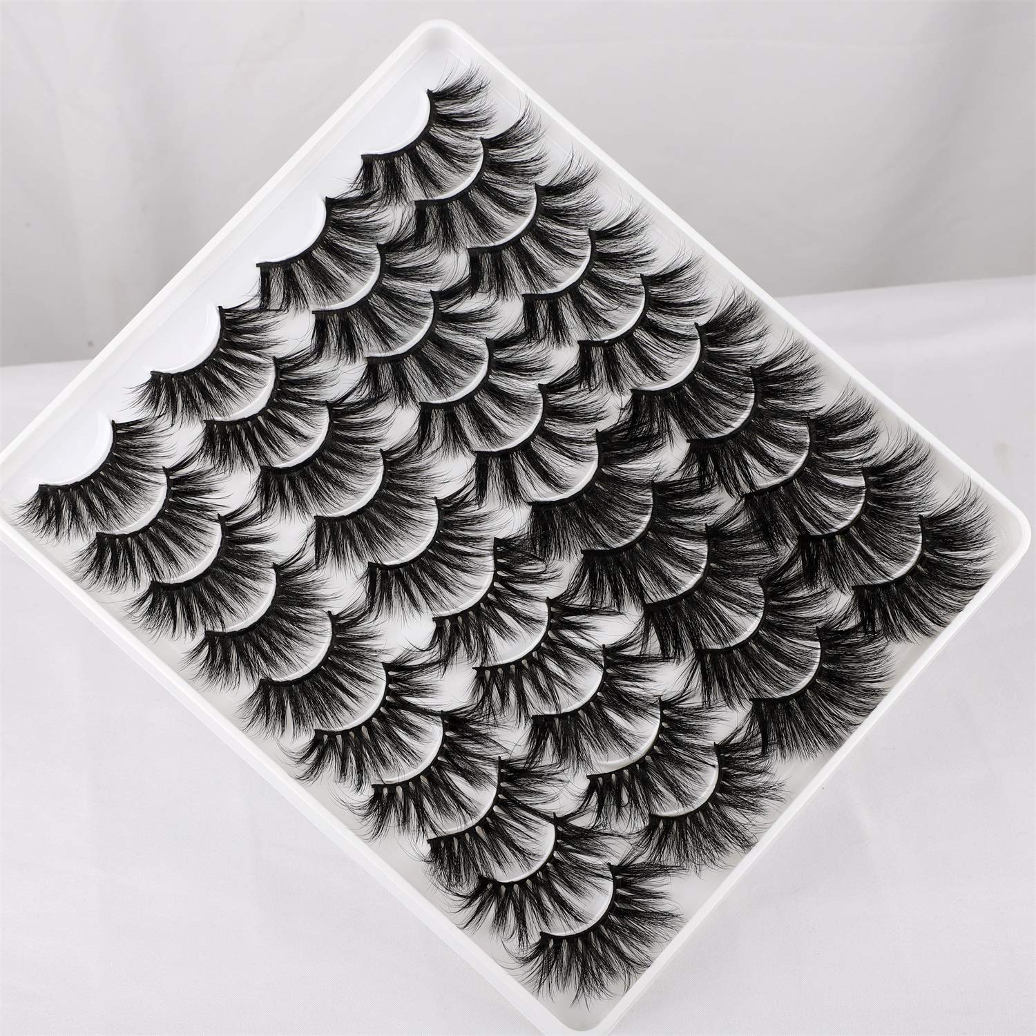 Lanflower 25mm Dramatic Volume Lashes – 20 Pairs, 4 Styles, Wholesale Bulk