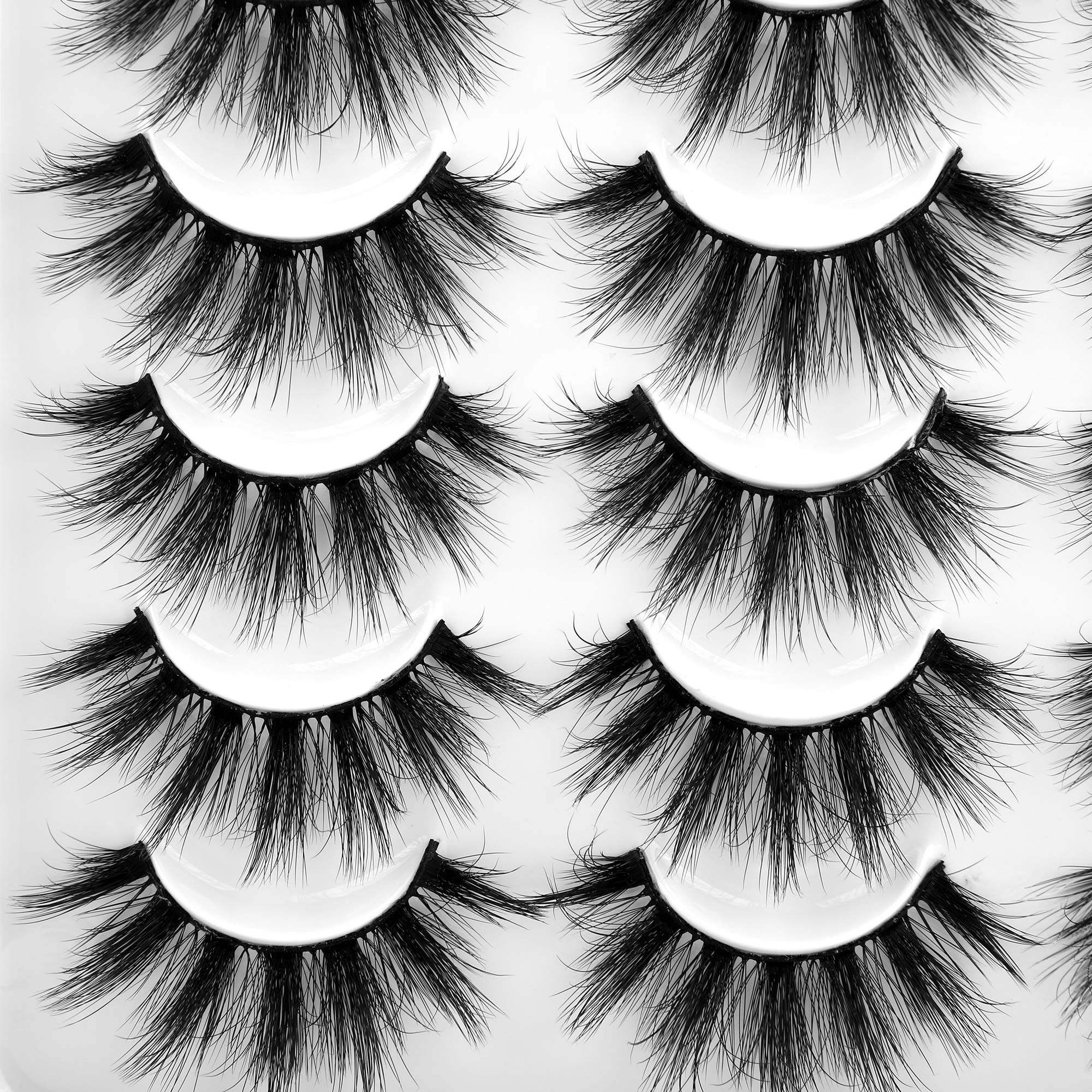LANFLOWER False Eyelashes 20 Pairs – 4 Styles Fluffy, Long, Dramatic