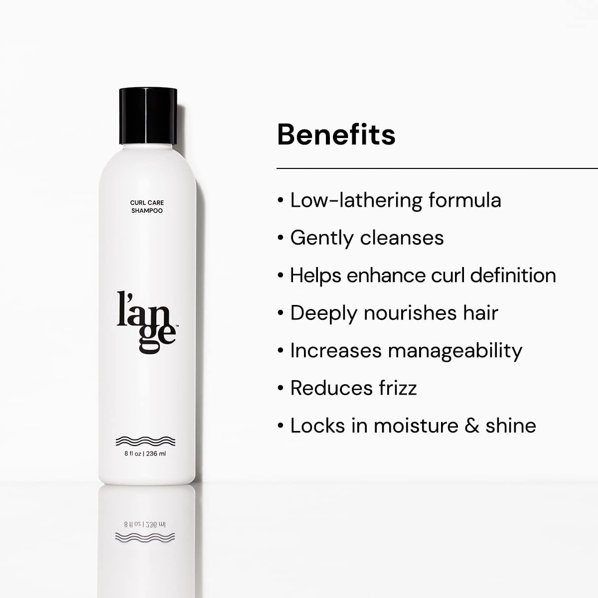L'ANGE HAIR Curl Care Gentle Shampoo — Nourishing, Sulfate-Free for Defined Curls