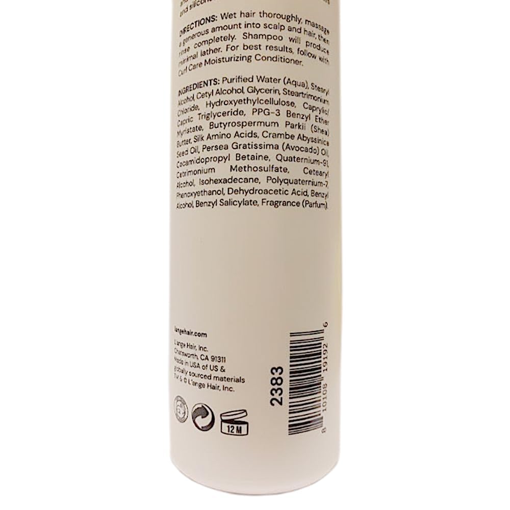 L'ANGE HAIR Curl Care Gentle Shampoo — Nourishing, Sulfate-Free for Defined Curls