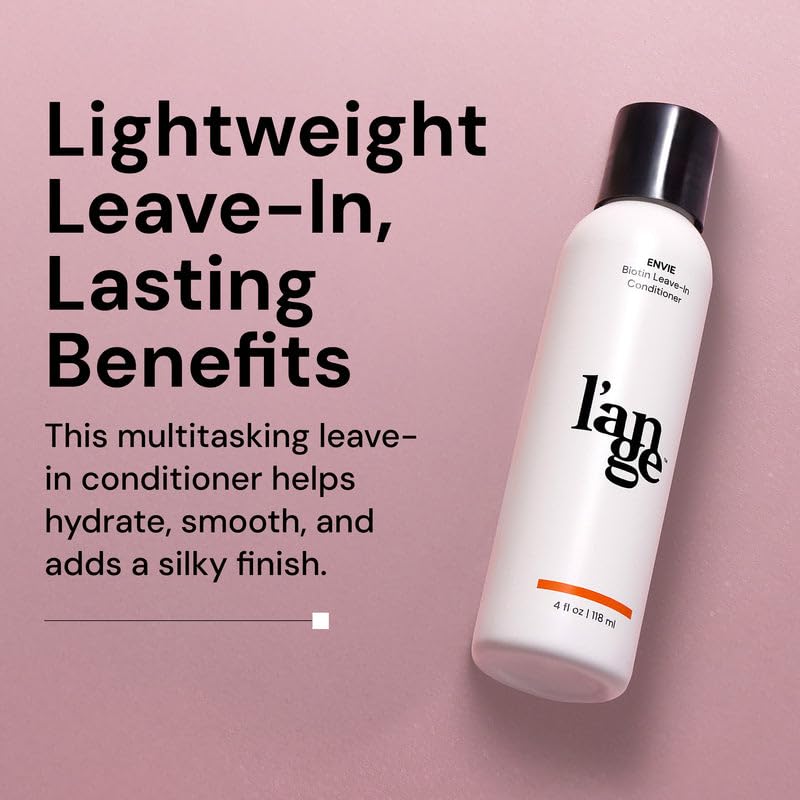 L'ANGE HAIR Envie Leave-In Conditioner – Biotin, Coconut Oil, UV Blocker (4 oz)