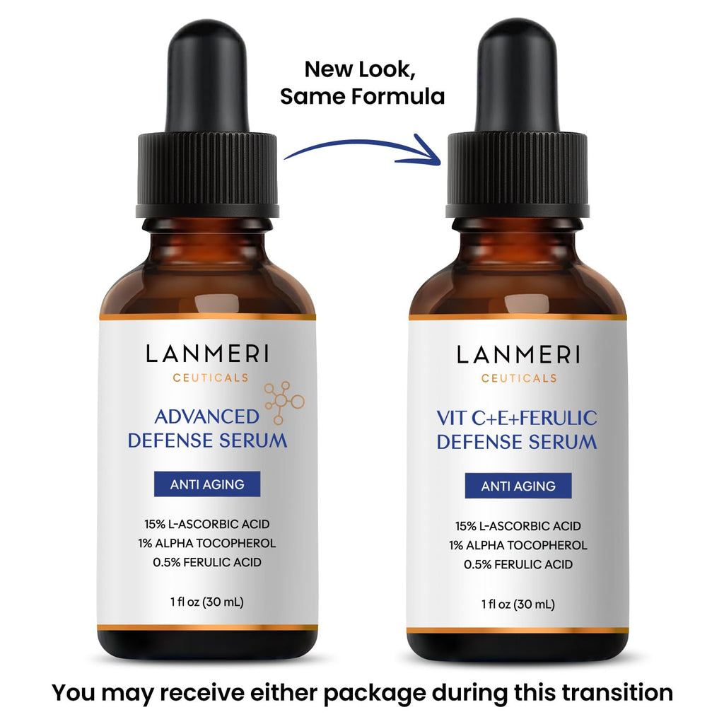 Lanmeri Ceuticals 15% Vitamin C Serum with 1% Vitamin E + 0.5% Ferulic (1 fl oz)