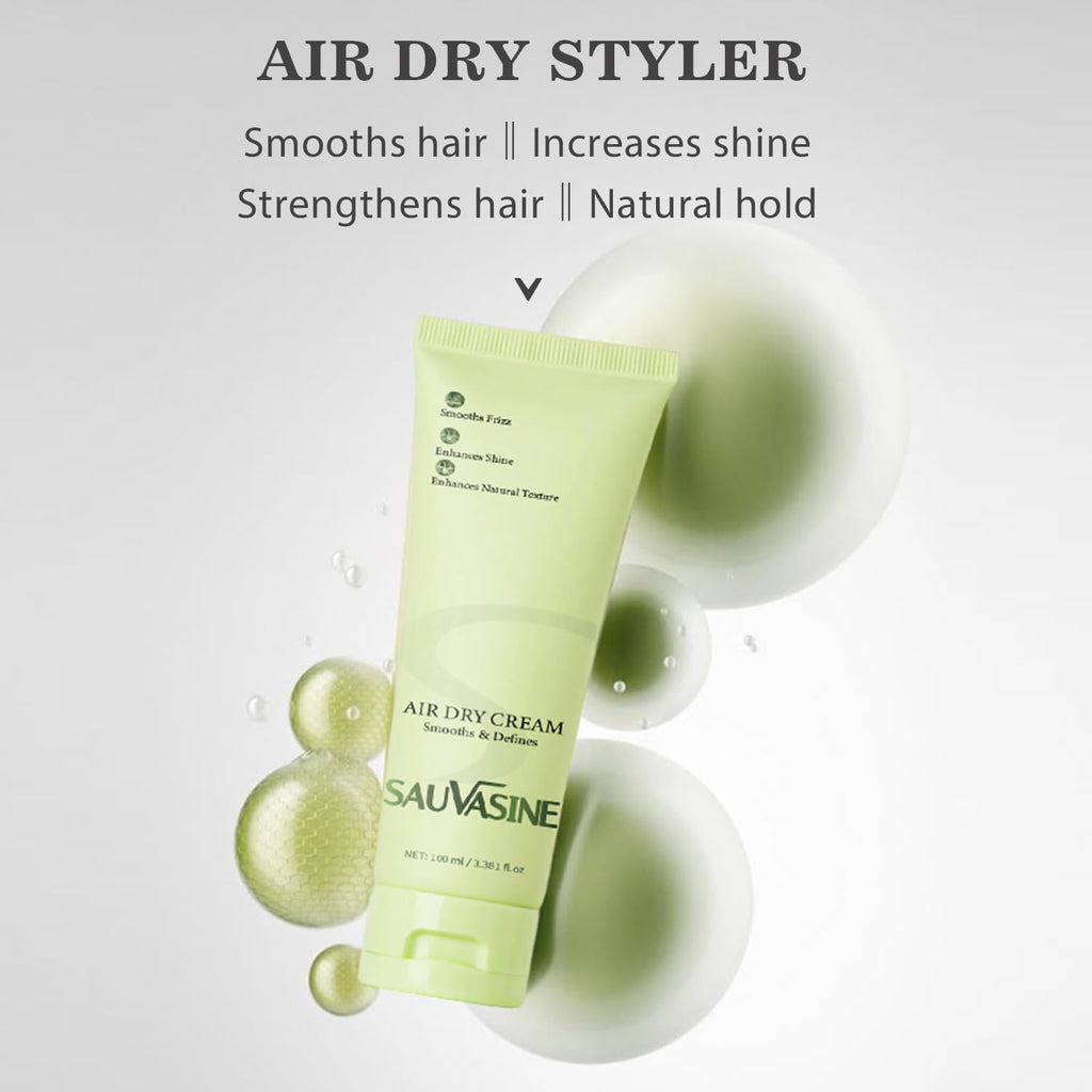 Lanthome Air Dry Cream for Hair – Weightless Frizz Control & Natural Texture (3.38 oz)