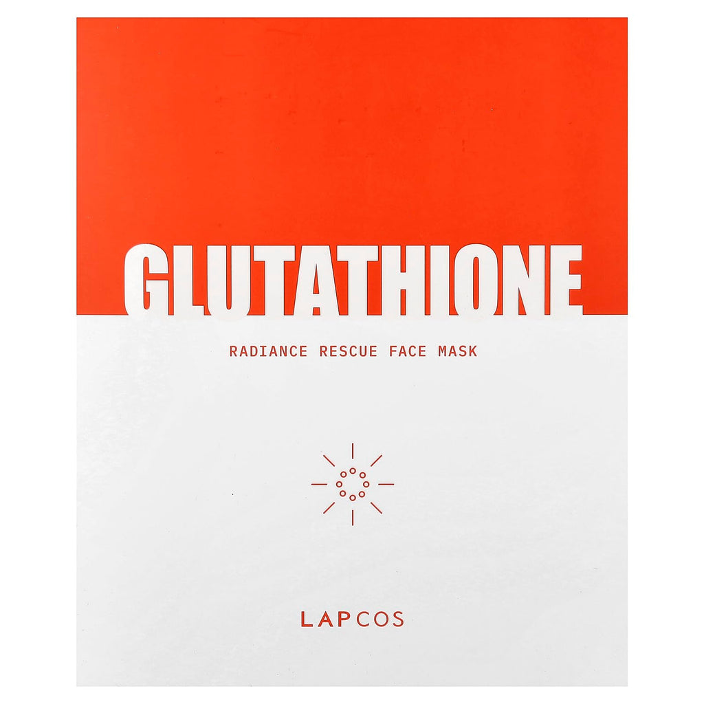 LAPCOS Glutathione Radiance Rescue Mask - Hydrating K-Beauty Sheet Mask with Niacinamide & Peptides