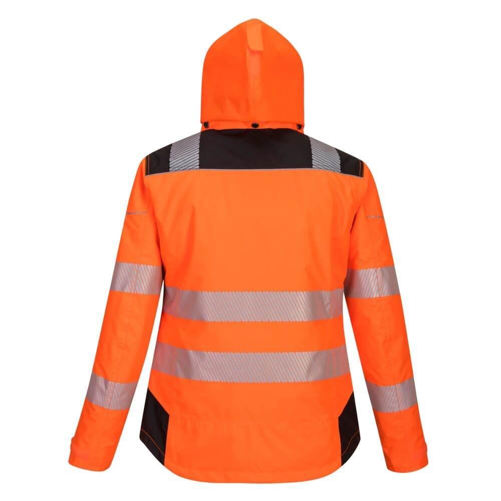 PORTWEST PW382 PW3 HI-VIS WOMEN'S WINTER JACKET ORANGE/BLACK SMALL