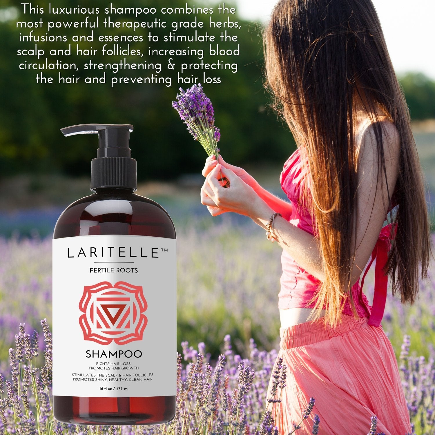 Laritelle Organic Shampoo Fertile Roots – Strengthen, Nourish & Promote Healthy Growth