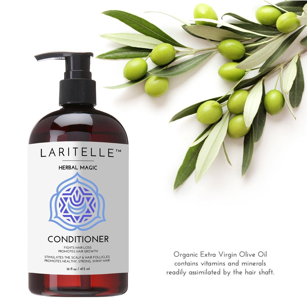 Laritelle Organic Conditioner 16 oz – Anti-Breakage & Hair Health (Rosemary & Saw Palmetto)