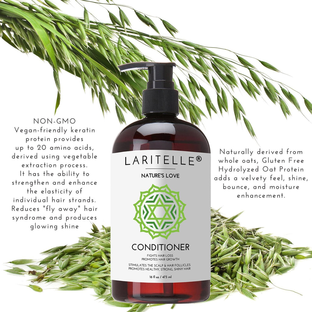Laritelle Organic Shampoo & Conditioner – Hair Growth Support, No SLS, Gluten, Parabens