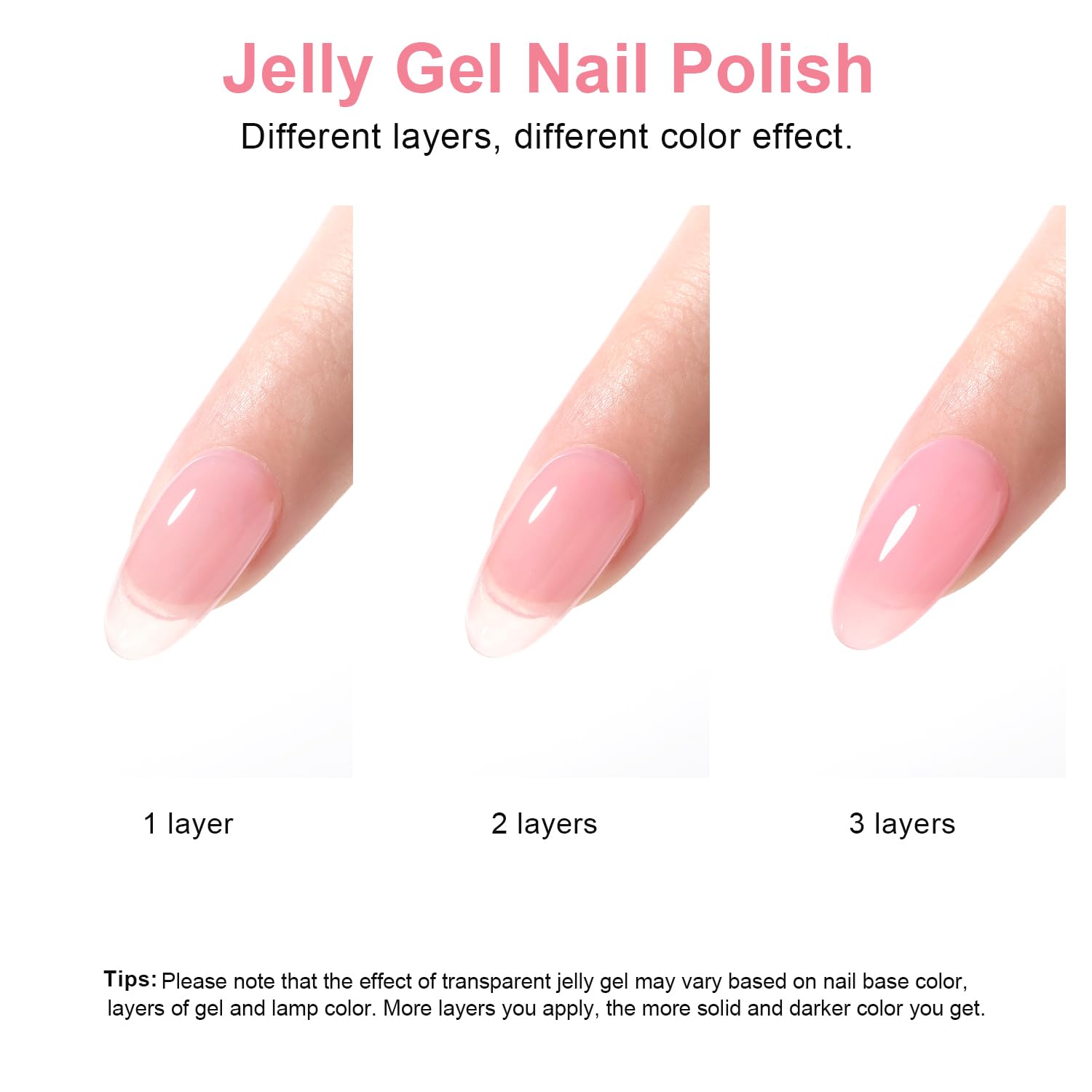 Larvall Beautpal Milky White Jelly Nude Gel Nail Polish Set – 10 Sheer Colors (7ml) for Natural-Look Manicures