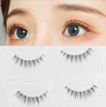 LASGOOS Eyelashes - Natural Look 3D Invisible Band Short 6-10mm, 3 Pairs GM04