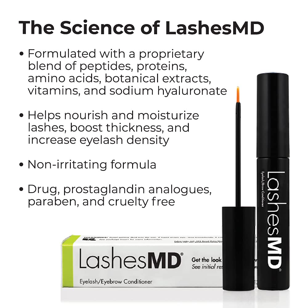LashesMD Eyelash Growth Serum & Conditioner — Fuller Lashes & Brows in as Little as Four Weeks