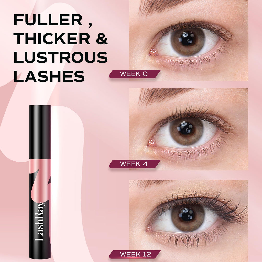 LashRay Eye Lash Enhancing Serum – Grow Longer, Thicker Eyelashes, 0.1 oz