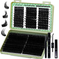 LASHSUN WL+200D Lash Clusters Kit – DIY Lash Extensions with Bond & Seal, Remover & Tweezers