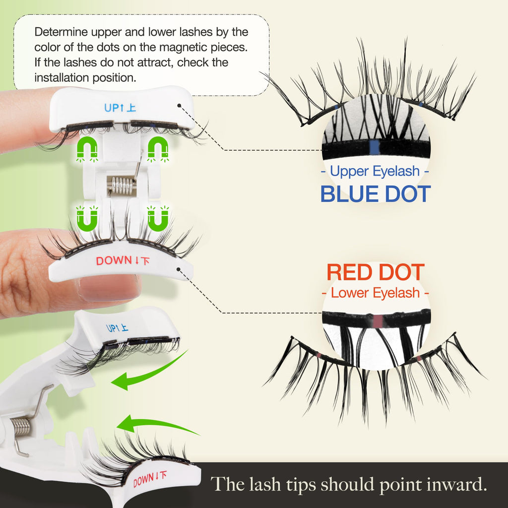 LASHVIEW Soft Magnetic Eyelashes with Applicator – Reusable, Glue-Free Lashes (L01)