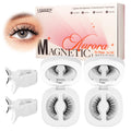 LASHVIEW Magnetic Eyelashes with Applicator – Reusable, No Glue Needed | Aurora Styles RCM01-2