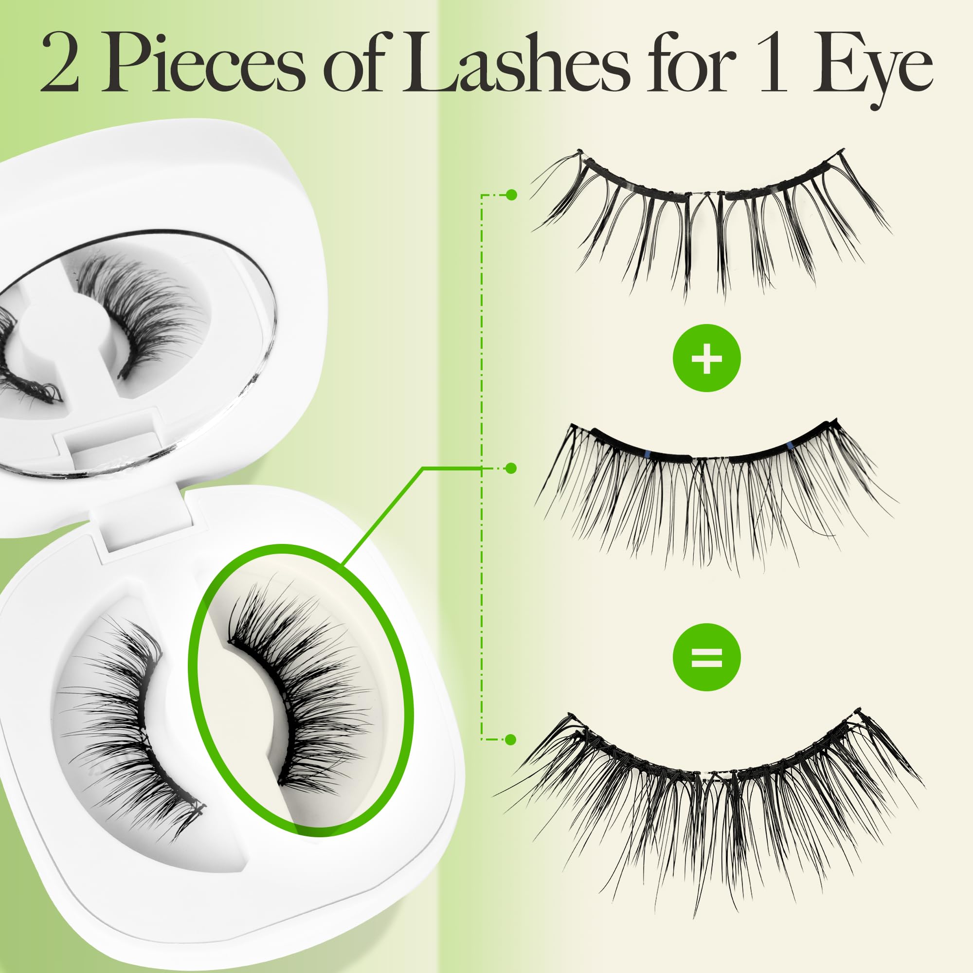 LASHVIEW Soft Magnetic Eyelashes with Applicator – Reusable, Glue-Free Lashes (L01)