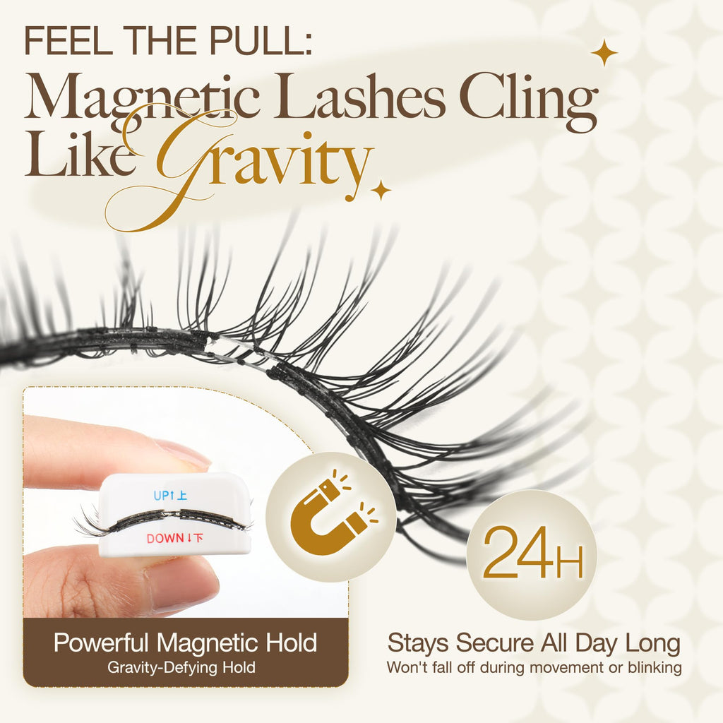 LASHVIEW Magnetic Eyelashes Kit CT27 – Natural Look with Applicator