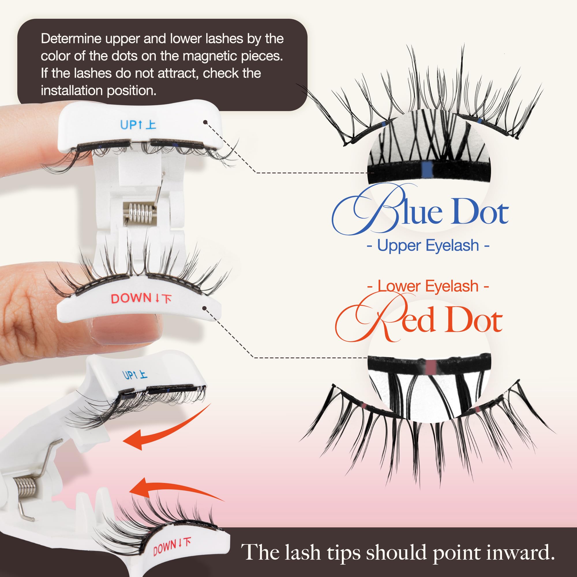 LASHVIEW Magnetic Eyelashes with Applicator – Reusable, No Glue Needed | Aurora Styles RCM01-2