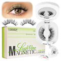LASHVIEW Upgrade Magnetic Eyelashes - Natural Look, Reusable, No Glue