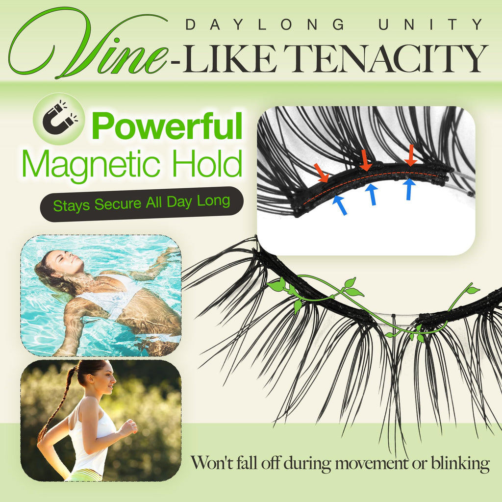 LASHVIEW Upgrade Soft Magnetic Eyelashes - Natural Look, Reusable, No Glue, All-Day Comfort