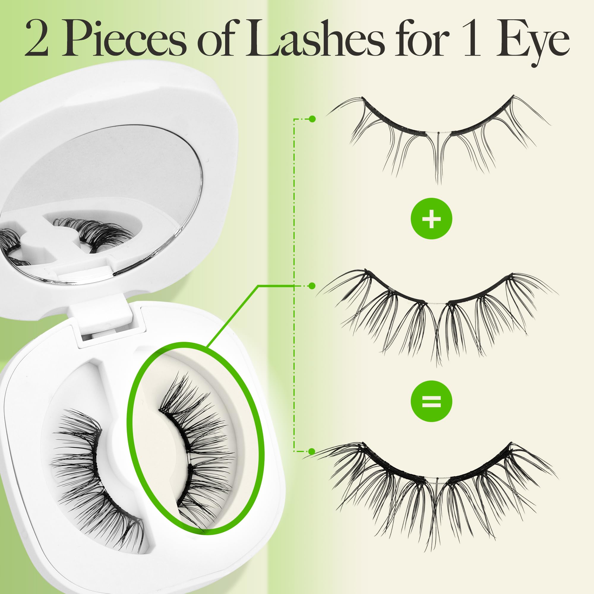 LASHVIEW Upgrade Soft Magnetic Eyelashes - Natural Look, Reusable, No Glue, All-Day Comfort