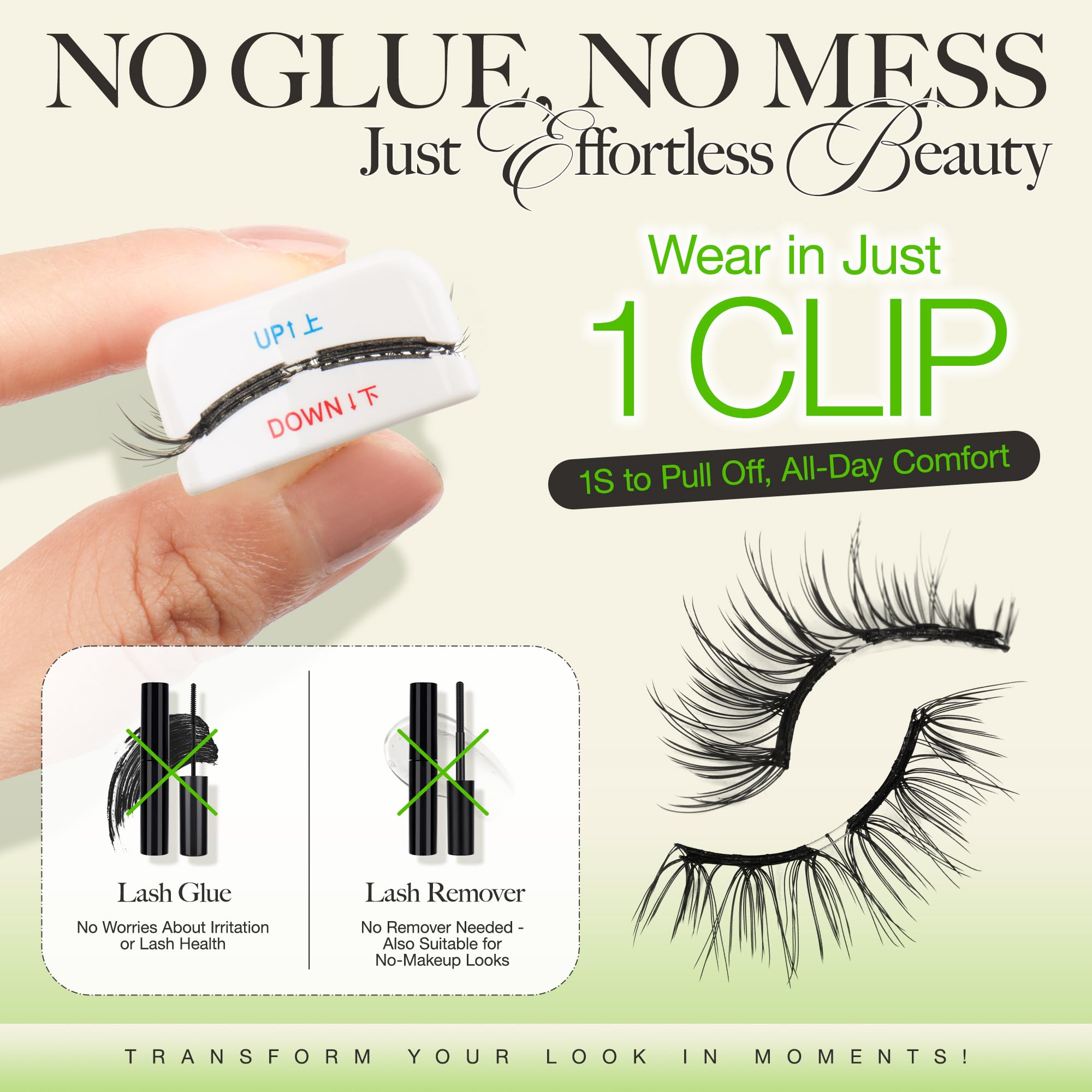 LASHVIEW Upgrade Soft Magnetic Eyelashes - Natural Look, Reusable, No Glue, All-Day Comfort