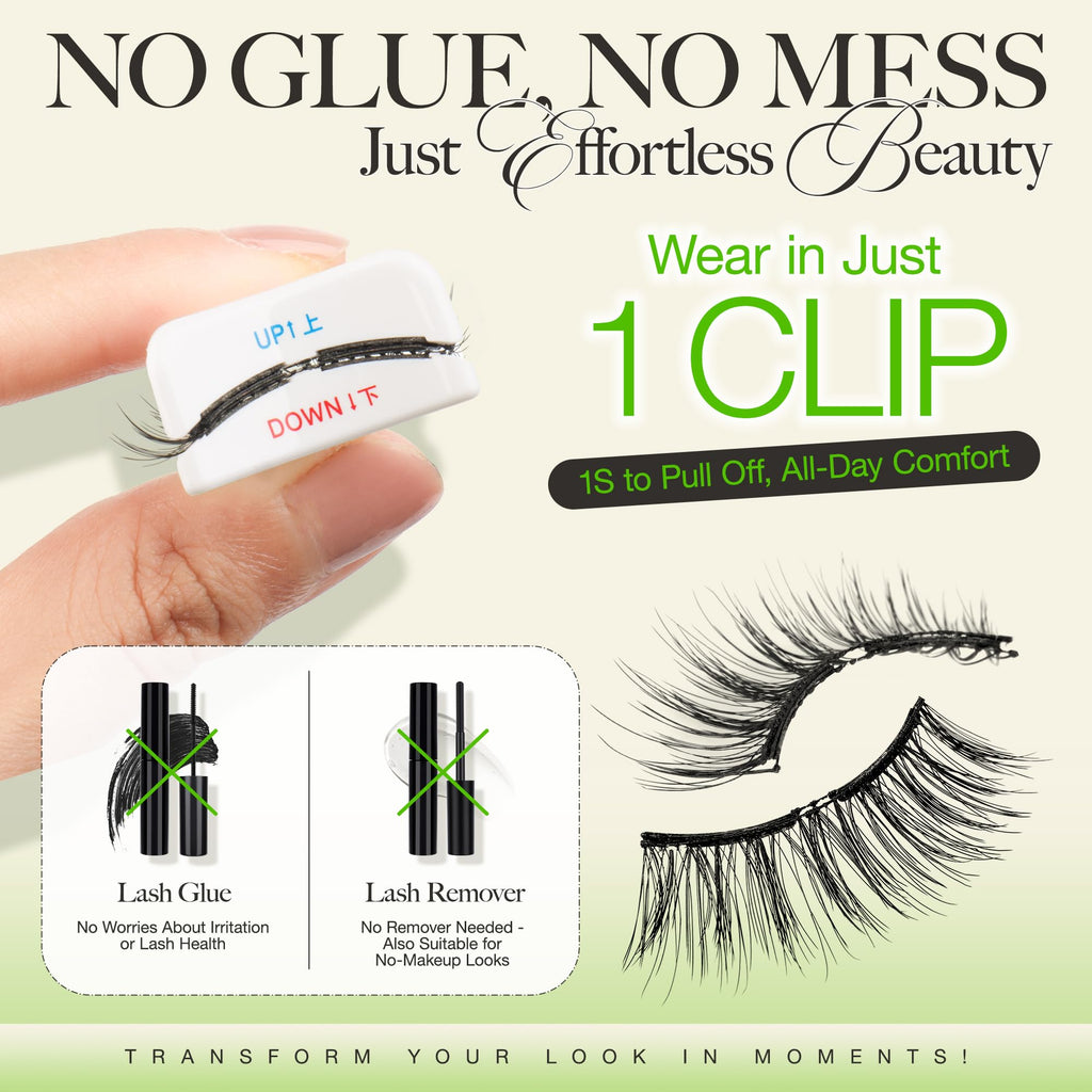 LASHVIEW Soft Magnetic Eyelashes with Applicator – Reusable, Glue-Free Lashes (L01)