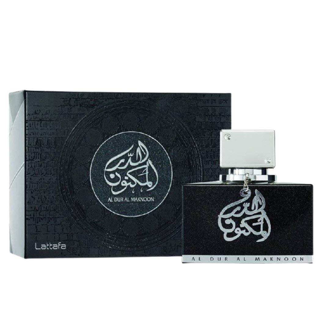 Lattafa Al Dur Al Maknoon Silver for Men EDP – 100 ml | Fresh Leather with Fruity Accents
