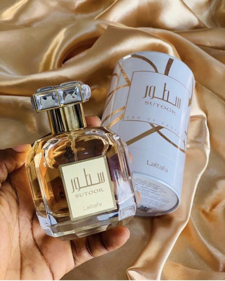 Lattafa Sutoor Eau de Parfum for Women – 3.4 oz | Fruity-Spicy, Creamy Floral