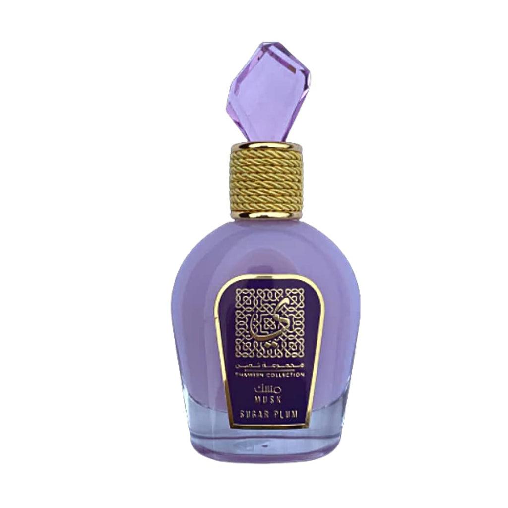 Lattafa Thameen Musk Sugar Plum Eau de Parfum Spray for Women – 3.4 oz (100 ml)