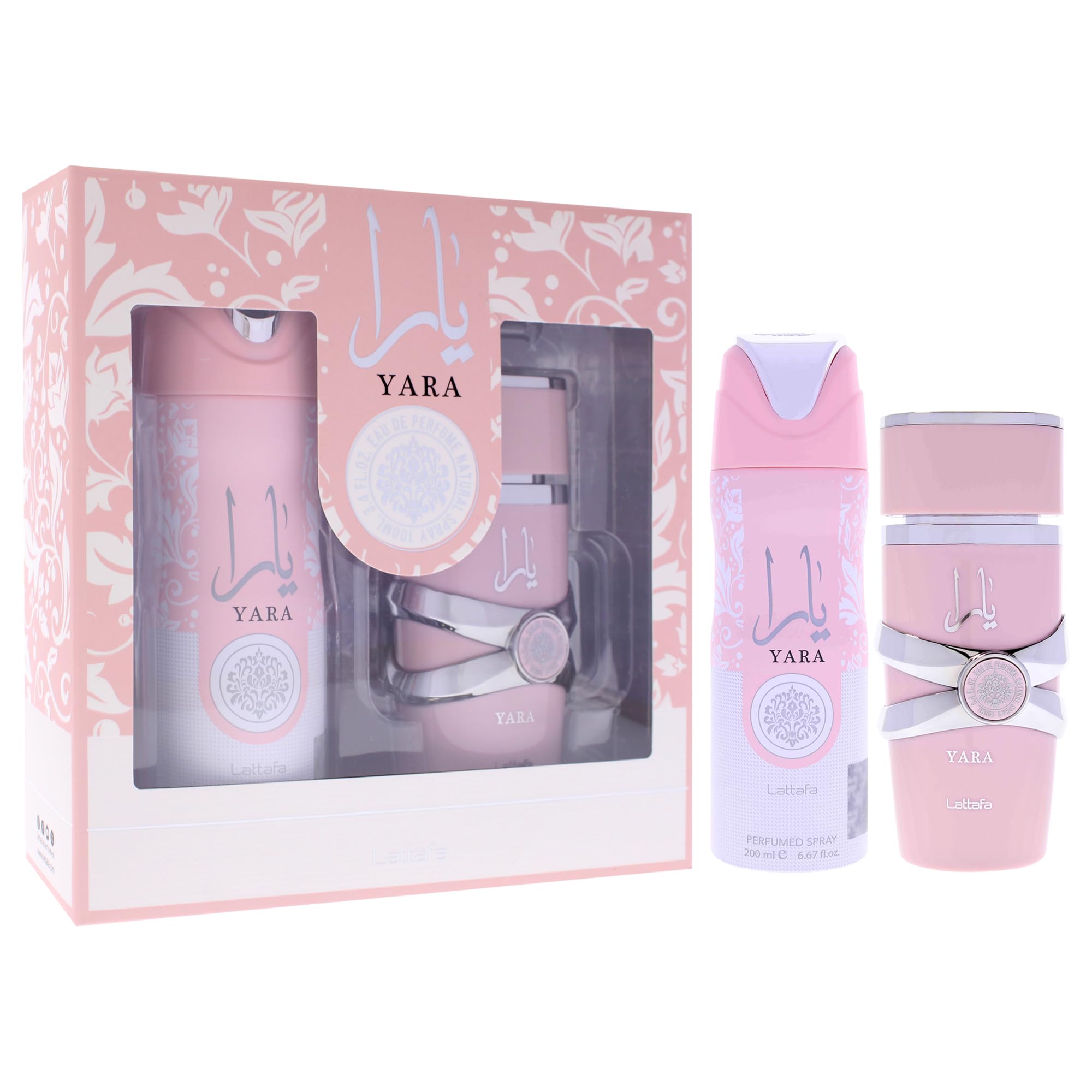 Lattafa Yara Gift Set 2 Piece | Heliotrope, Orchid, Tangerine & Vanilla