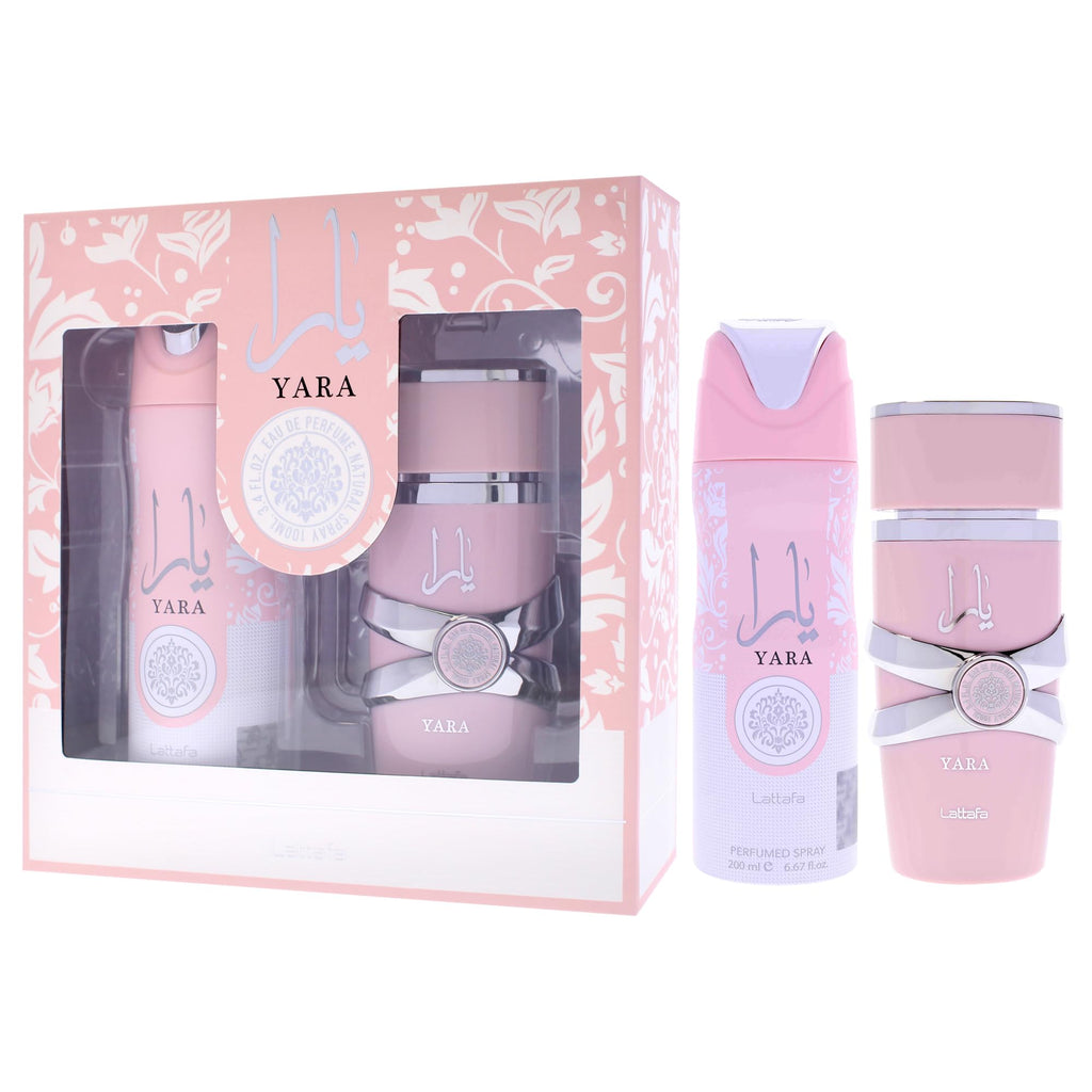 Lattafa Yara Gift Set 2 Piece | Heliotrope, Orchid, Tangerine & Vanilla