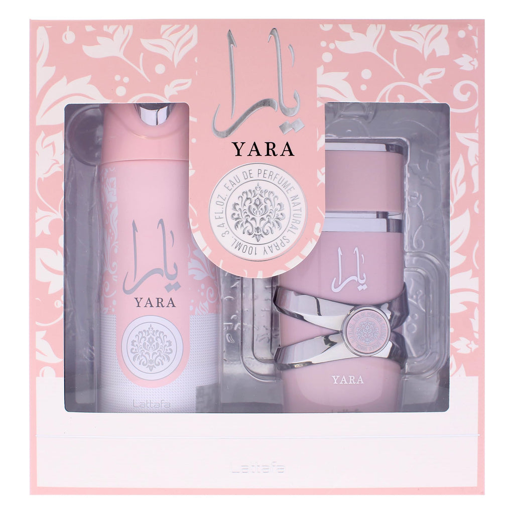 Lattafa Yara Gift Set 2 Piece | Heliotrope, Orchid, Tangerine & Vanilla