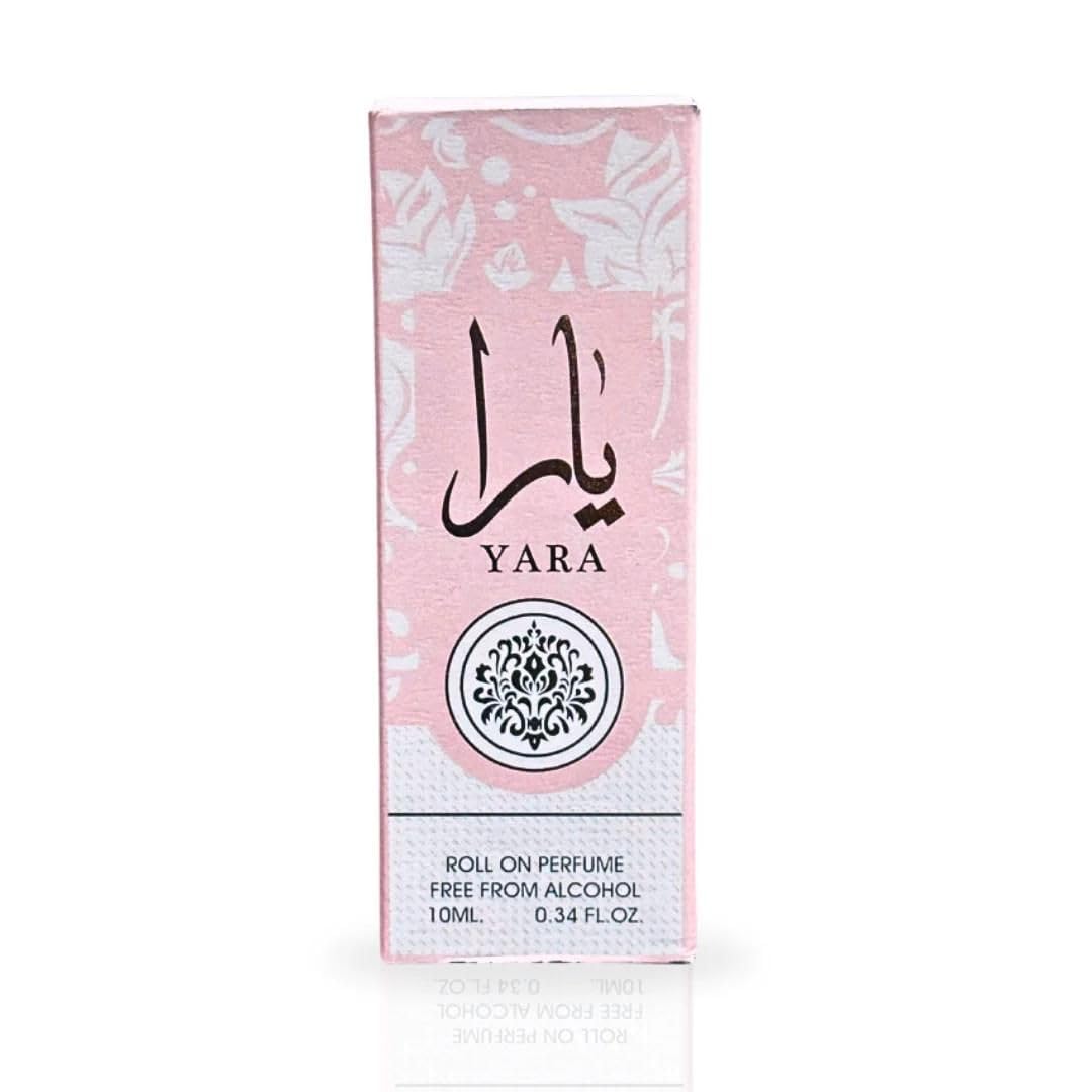 Lattafa Yara Roll-On Perfume Oil – 12 x 10 ml (0.34 fl oz) | Alcohol-Free & Long-Lasting