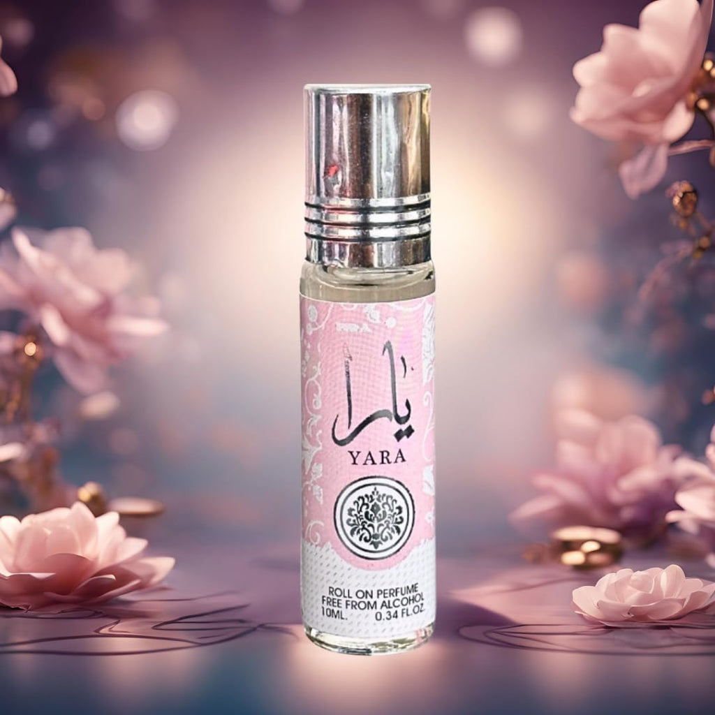 Lattafa Yara Roll-On Perfume Oil – 12 x 10 ml (0.34 fl oz) | Alcohol-Free & Long-Lasting