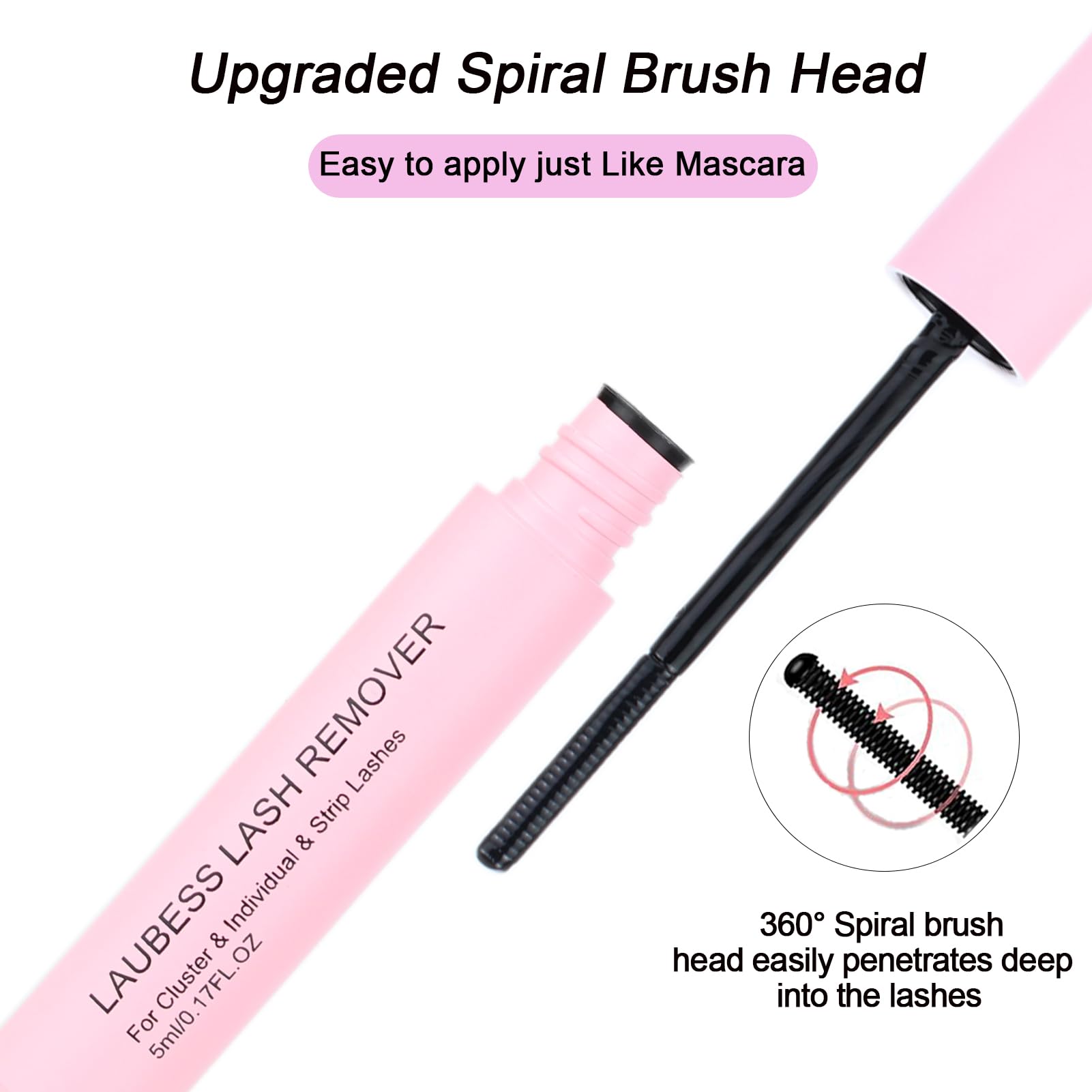 LAUBESS LASH Lash Extension Kit 300 Pcs – DIY Clusters, Bond & Seal, Remover, Tweezers