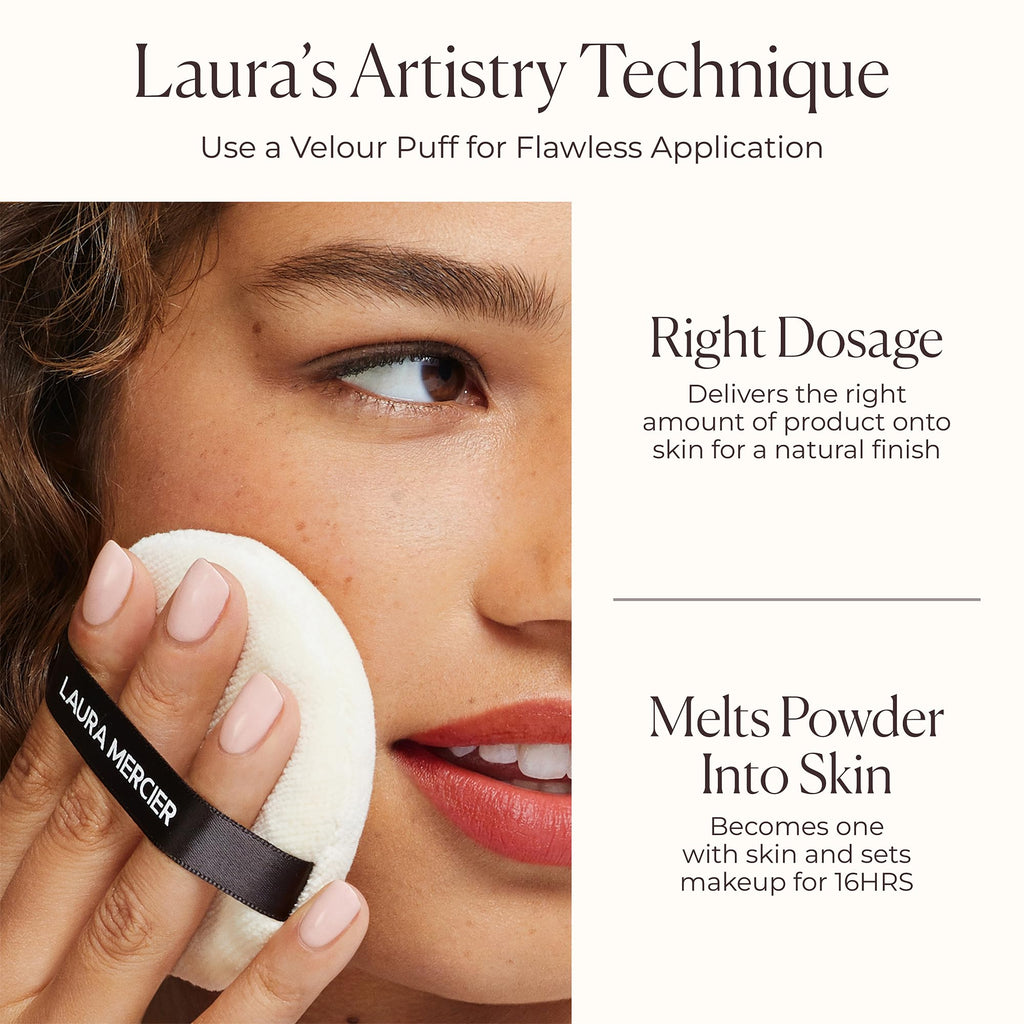 Laura Mercier Translucent Loose Setting Powder – 24HR Shine Control, Soft Matte Finish, 4 Shades | Holiday Gift Set