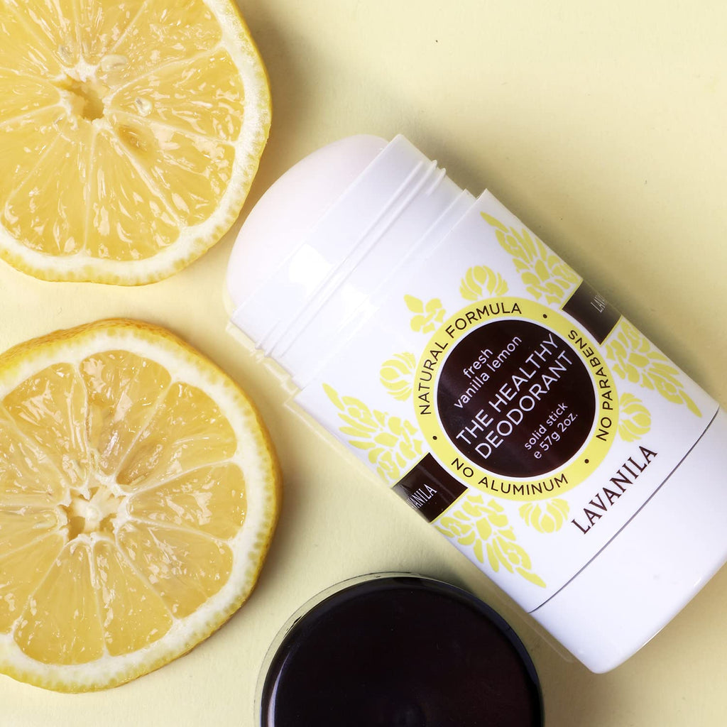 Lavanila Vanilla Lemon Deodorant for Women – 2-Pack, Aluminum-Free, Made in USA, Vegan