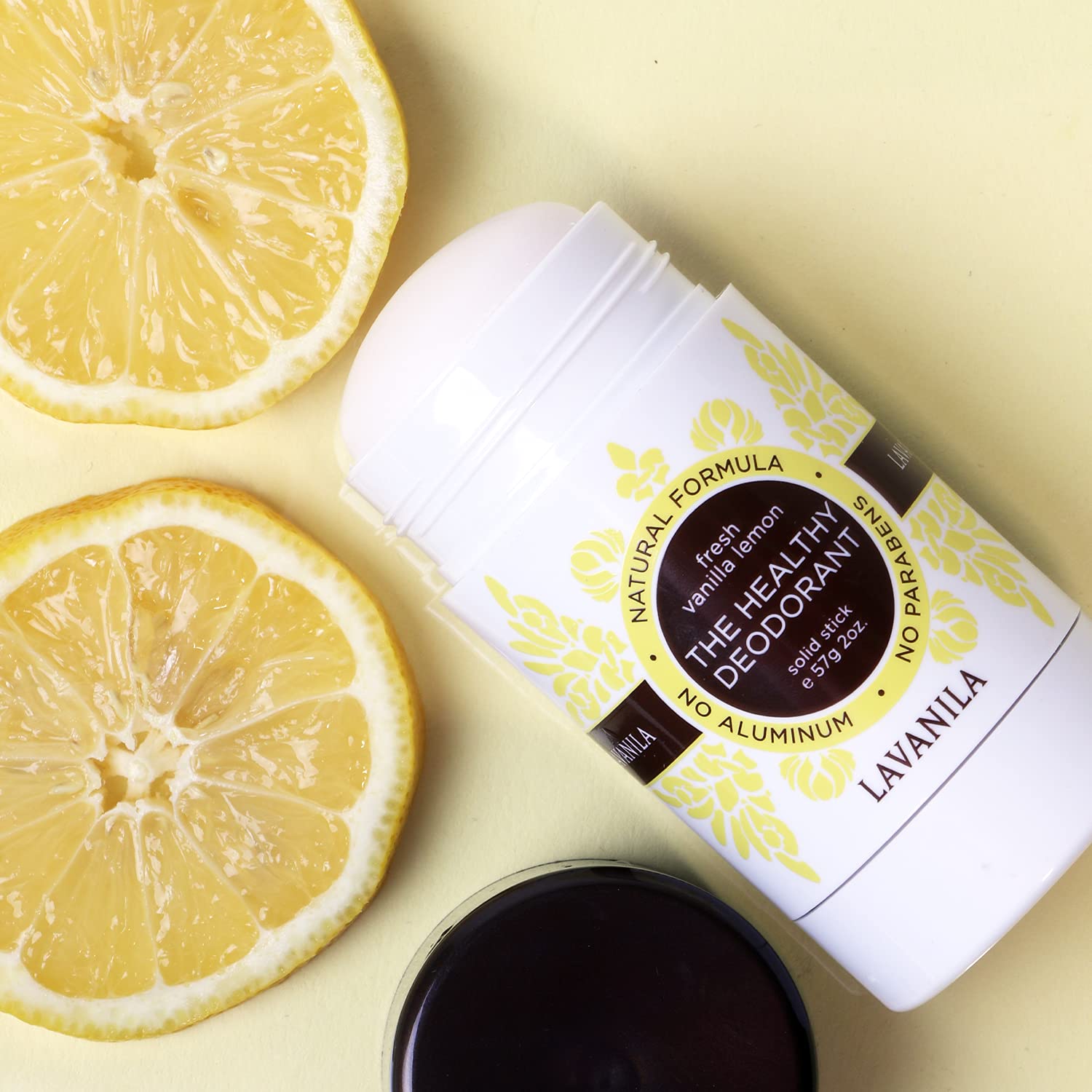 Lavanila Vanilla Lemon Deodorant for Women – 2-Pack, Aluminum-Free, Made in USA, Vegan