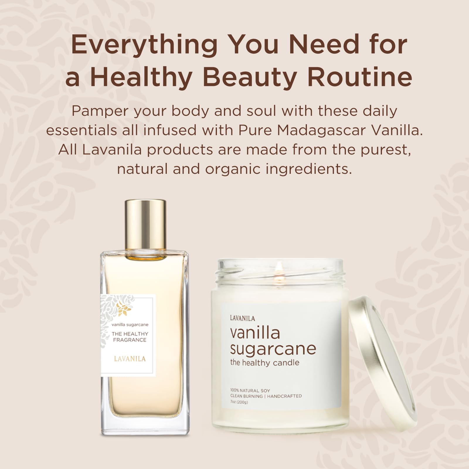 Lavanila Vanilla Sugarcane Perfume for Women – Clean, Natural EDP (Made in USA)