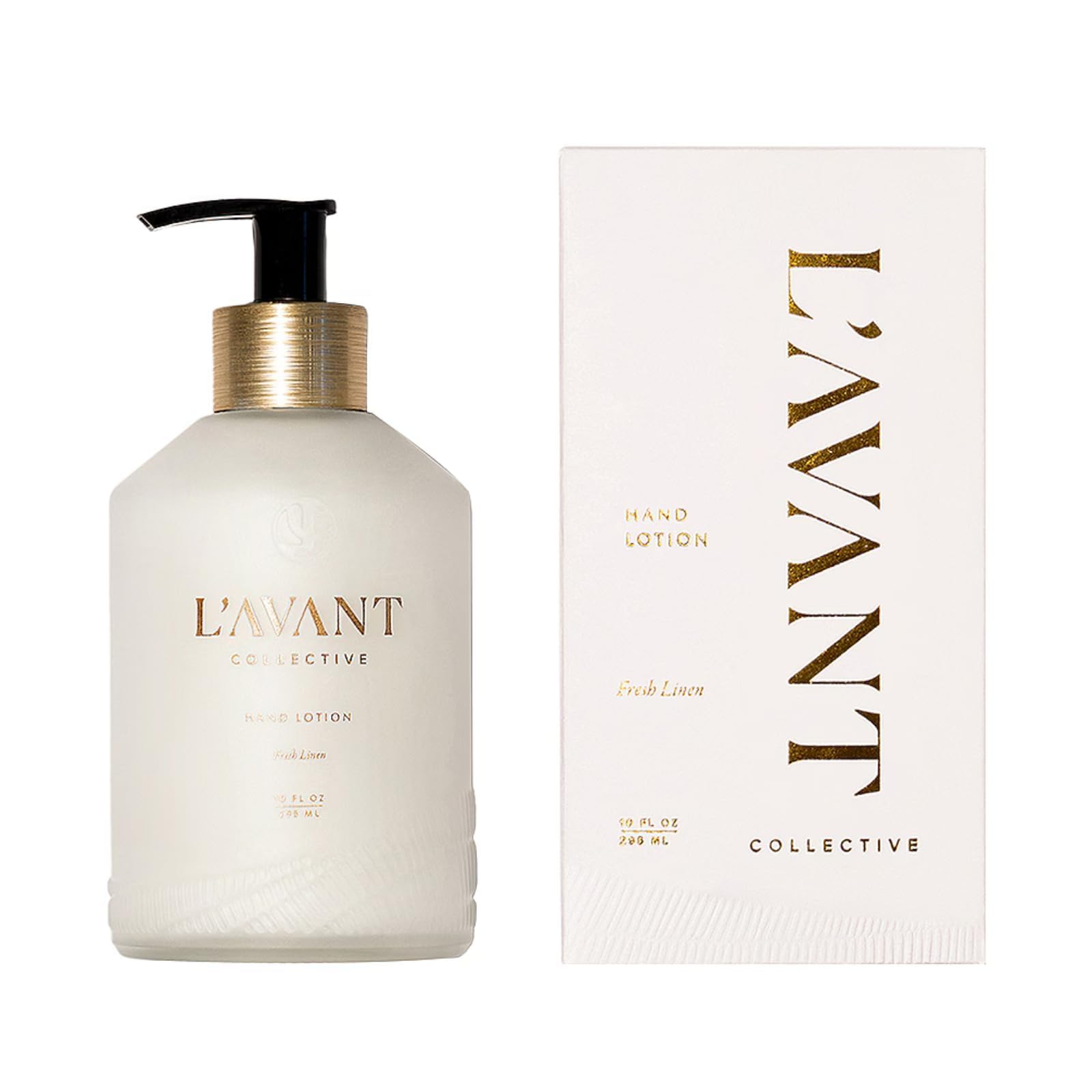 L'AVANT Collective Luxury Hand Lotion - Deep Hydration for Dry Hands, Nails & Cuticles (10 oz, Fresh Linen)