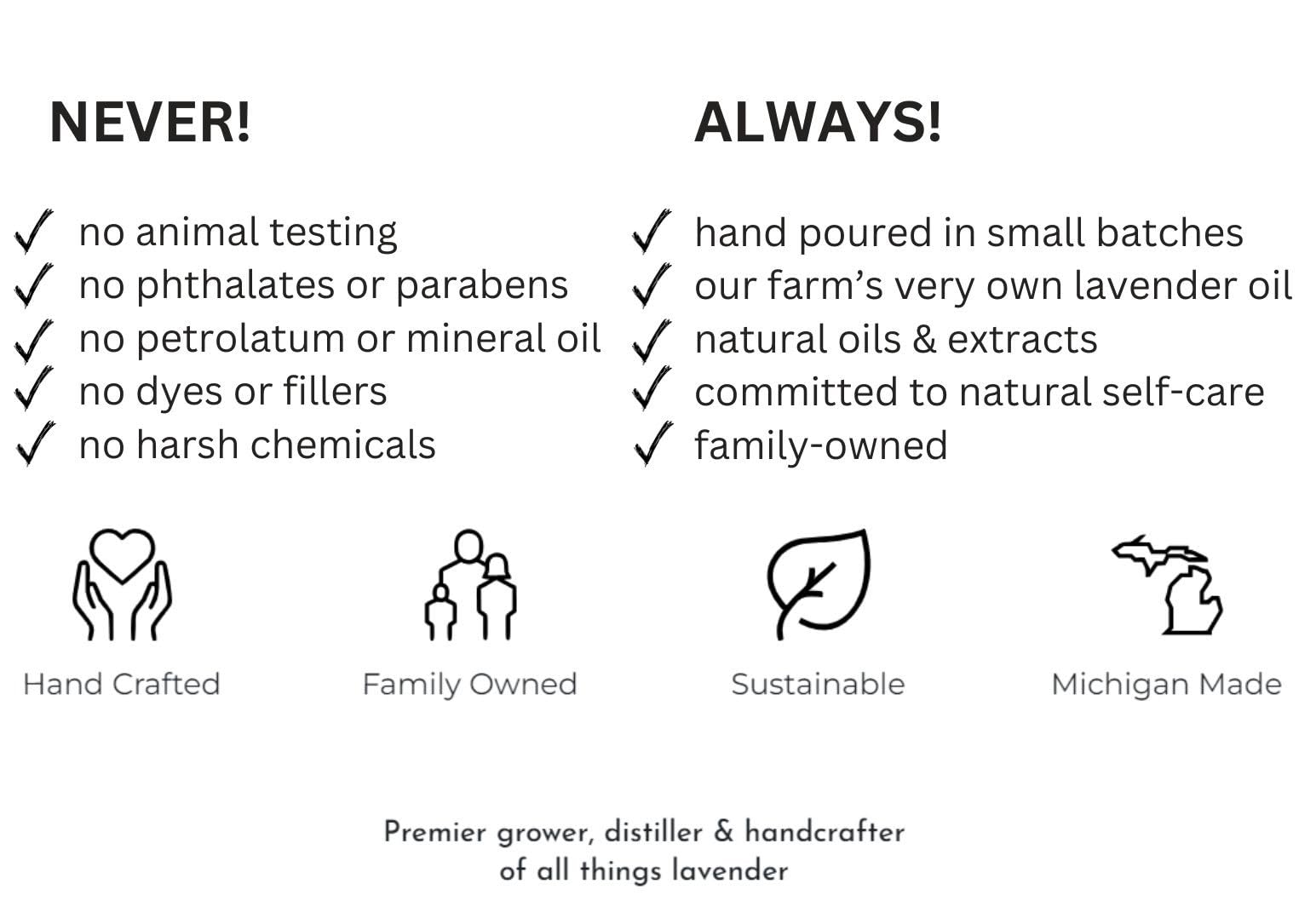 Lavender Lane Vanilla Lavender Hand & Body Lotion – Goat's Milk, Lavender Essential Oil, USA Made