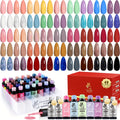 Lavender Violets 49 Pcs Gel Nail Polish Set | 45 Colors, Glossy & Matte Top Coats, UV/LED Ready A907