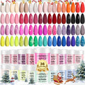 Lavender Violets 36 Colors Dip Powder Nail Kit – Quick Drying, No Lamp Needed, Home Salon M950