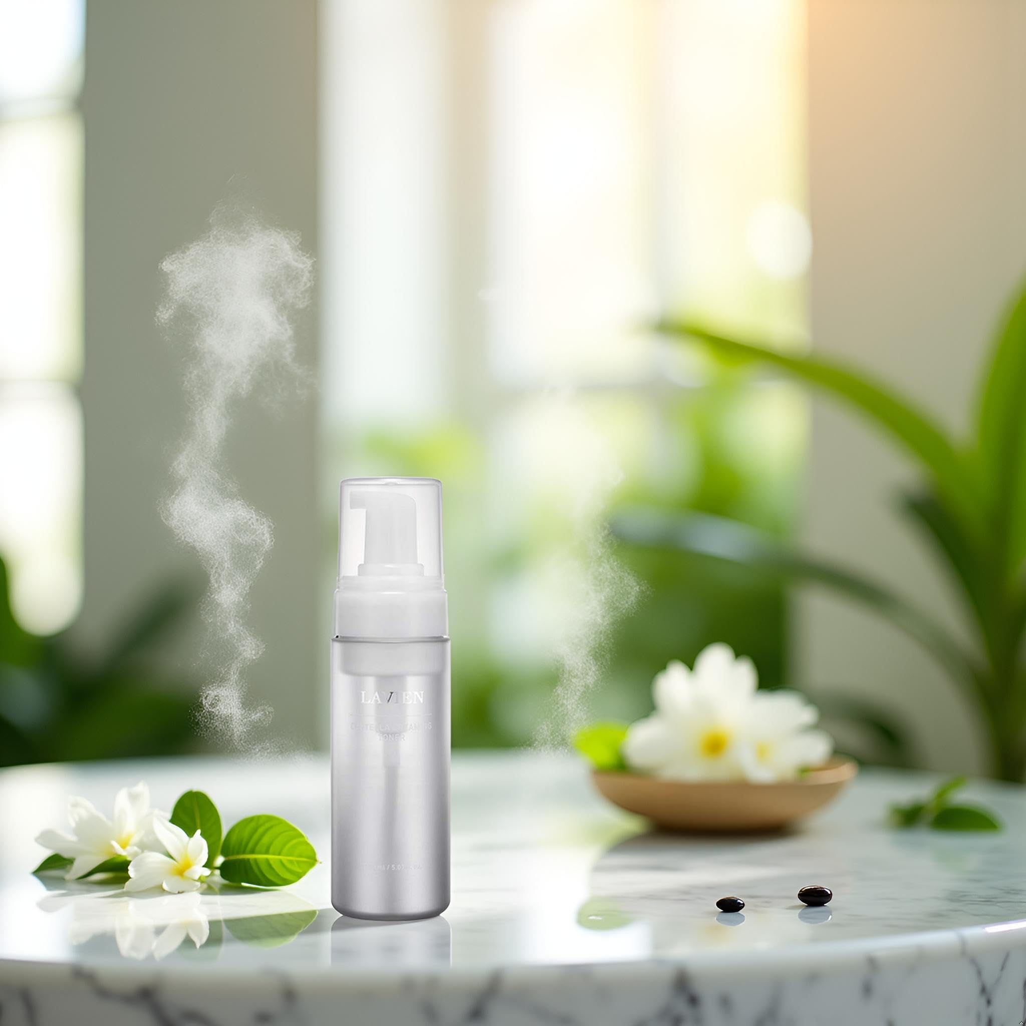 Lavien Centella Creaming Facial Toner - Hydrating Bubble Foam for All Skin Types | 150 ml