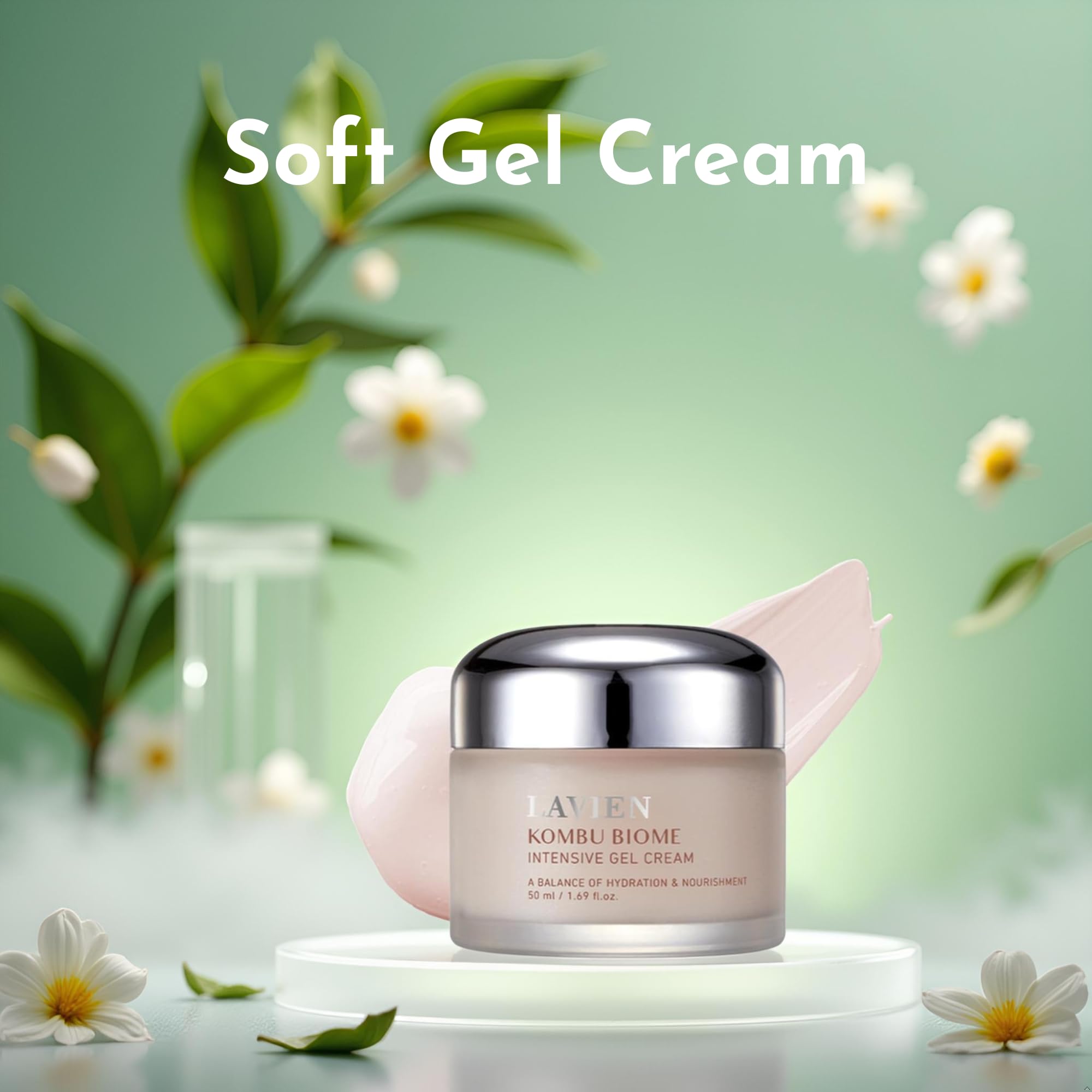 LAVIEN Kombu Biome Intensive Gel Cream – Hydrating Facial Moisturizer for All Skin Types