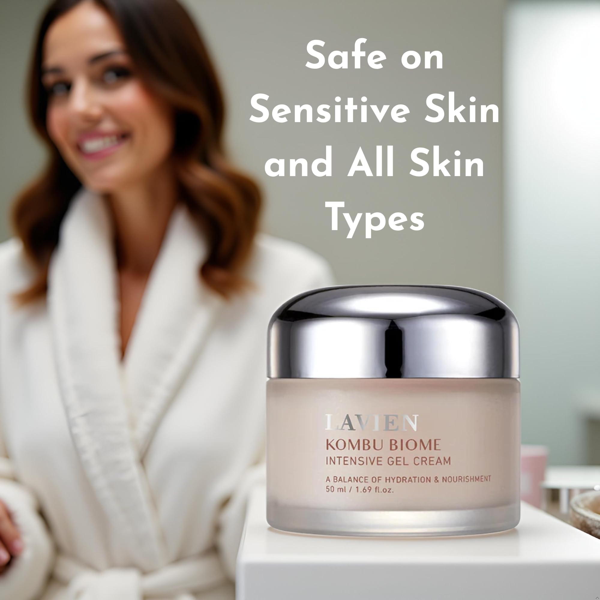 LAVIEN Kombu Biome Intensive Gel Cream – Hydrating Facial Moisturizer for All Skin Types