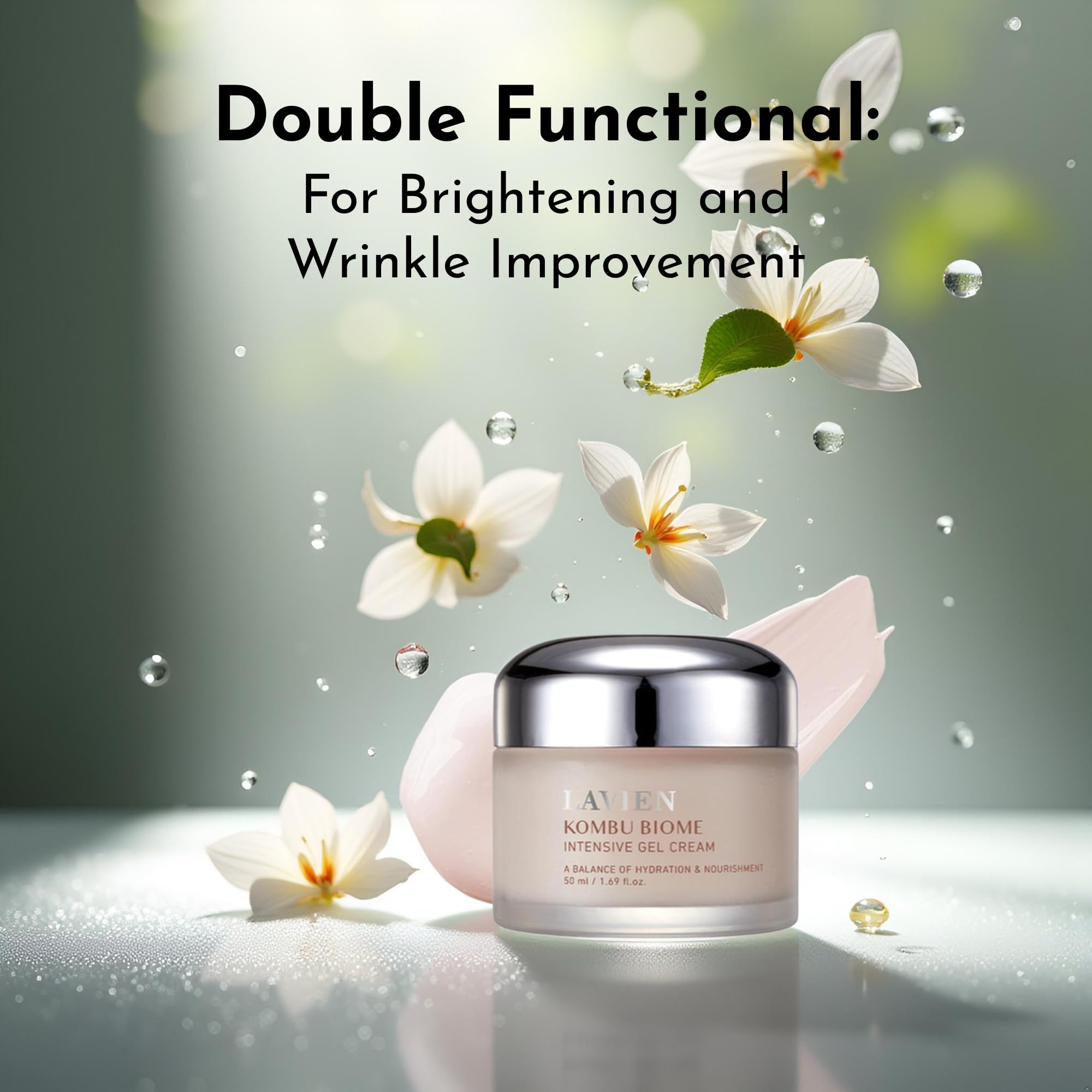 LAVIEN Kombu Biome Intensive Gel Cream – Hydrating Facial Moisturizer for All Skin Types
