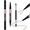 LAVONE 2-in-1 Waterproof Eyebrow Pen – 3-Tip Microblading, Ash Brown